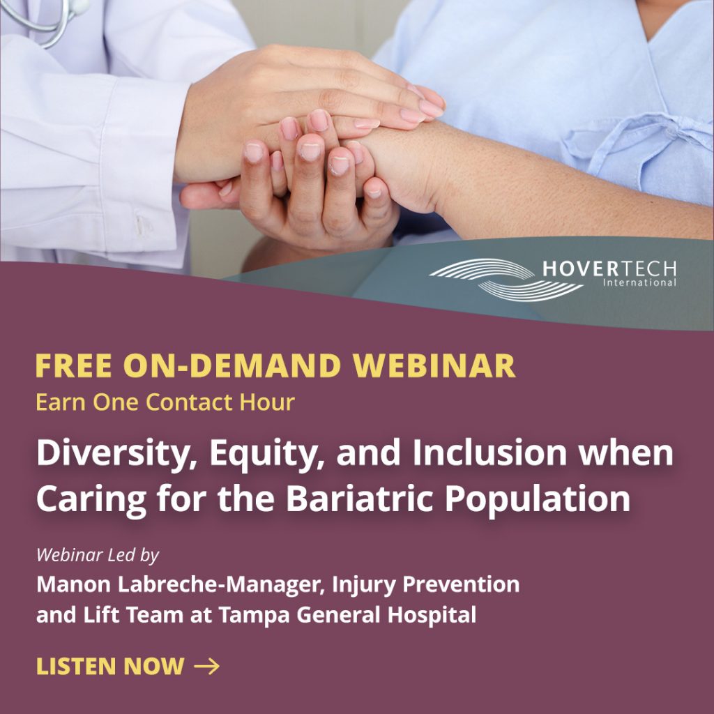 free on-demand webinar, earn one contact hour, purple, maroon, white hands doctor nurse, listen, diversity equity inclusion