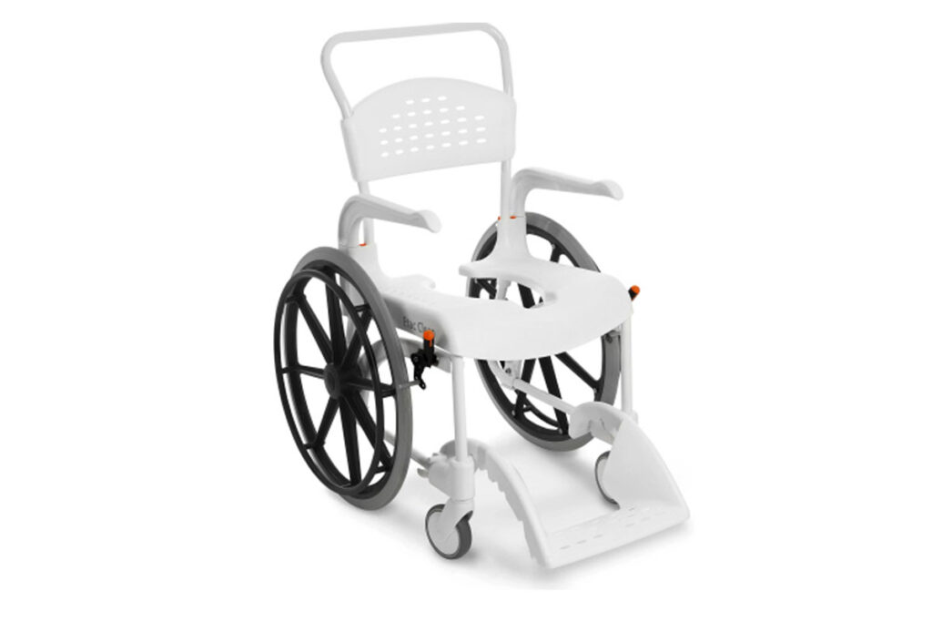 Etac Clean Self Propelled 24″ Shower Commode Chair